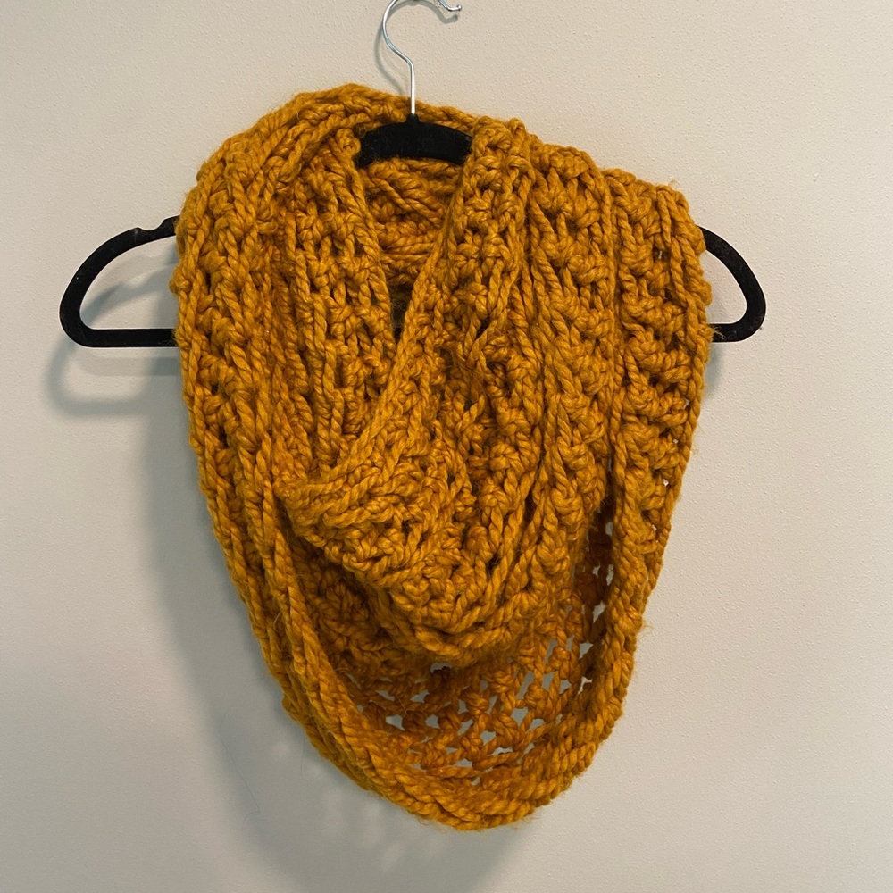Mustard Double Layer Infinity Scarf